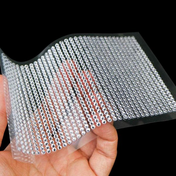 画像5: 070 ラインストーンシール(デコシール) ジュエリータイプ 3ミリ【シルバー】1シート (5)