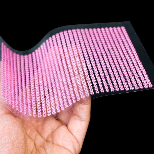 画像6: 073 ラインストーンシール(デコシール) ジュエリータイプ 3ミリ【ライトピンク】1シート (6)