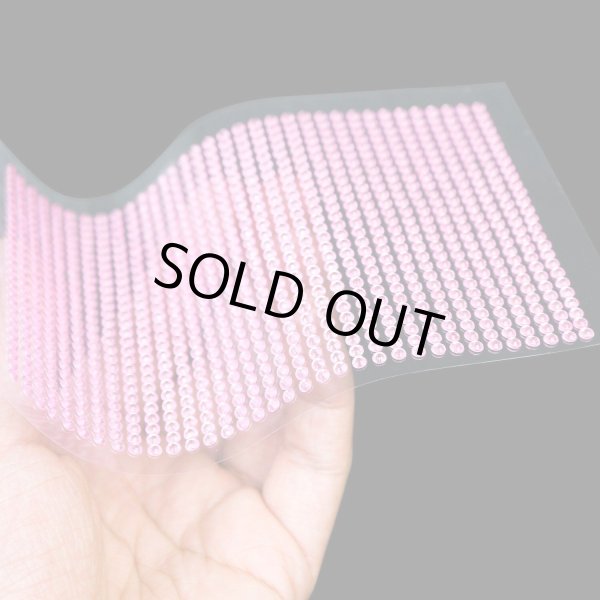 画像6: 073 ラインストーンシール(デコシール) ジュエリータイプ 3ミリ【ライトピンク】1シート (6)