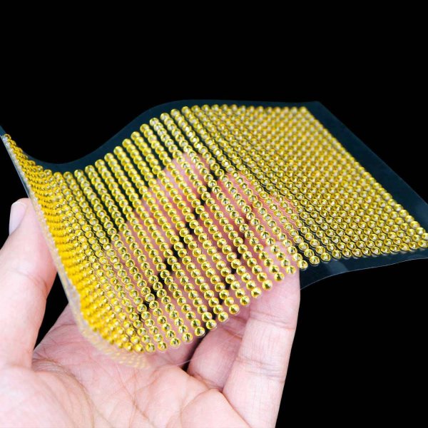 画像6: 074 ラインストーンシール(デコシール) ジュエリータイプ 3ミリ【ゴールド】1シート (6)