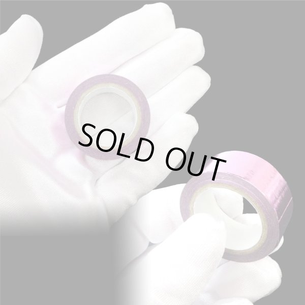 画像5: メッキマスキングテープ ピンク 粘着あり デコレーション ラッピング 【幅15mm×長さ5m】 4巻 きらきらぷんぷん丸 MMT-015 (5)