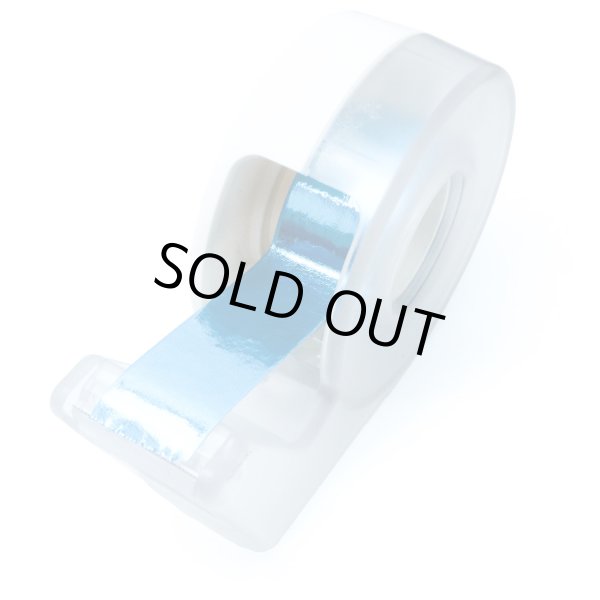 画像4: メッキマスキングテープ スカイブルー 粘着あり デコレーション ラッピング 【幅15mm×長さ5m】 4巻 きらきらぷんぷん丸 MMT-017 (4)