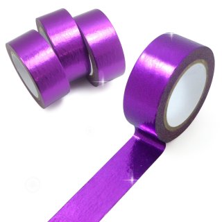 メッキマスキングテープ マゼンタ 粘着あり デコレーション