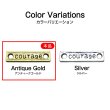 画像3: メタルタグ プレート 【アンティークゴールド】 10個入り 両穴 長方形 英字 チャーム ハンドメイド 手芸 レトロ きらきらぷんぷん丸 MTG-001 (3)