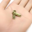 画像5: メタルタグ プレート 【アンティークゴールド】 10個入り 両穴 長方形 英字 チャーム ハンドメイド 手芸 レトロ きらきらぷんぷん丸 MTG-001 (5)