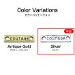 画像3: メタルタグ プレート 【シルバー】 10個入り 両穴 長方形 英字 チャーム ハンドメイド 手芸 レトロ きらきらぷんぷん丸 MTG-002 (3)