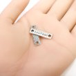 画像5: メタルタグ プレート 【シルバー】 10個入り 両穴 長方形 英字 チャーム ハンドメイド 手芸 レトロ きらきらぷんぷん丸 MTG-002 (5)