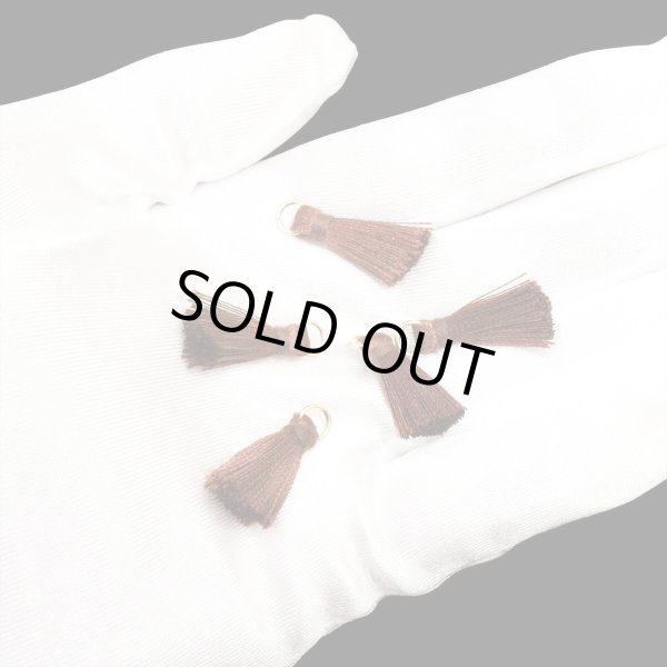 画像4: ミニタッセル ブラウン【20個入り】 手芸 装飾 フリンジ チャーム ミニ ハンドメイド アクセサリー ストラップ パーツ きらきらぷんぷん丸 MTSL-003 (4)