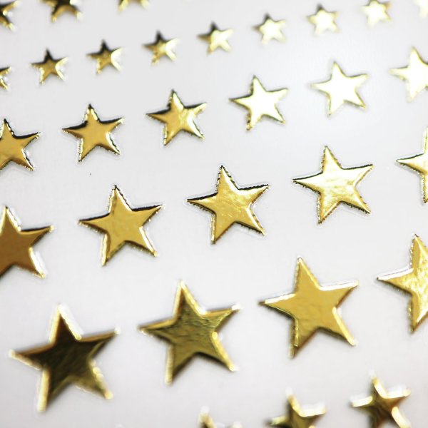 画像4: ネイルシール 星 スター 金 【1シート入り】 ゴールド ネイルステッカー 貼るだけ ネイルアート セルフネイル デコレーション きらきらぷんぷん丸 NAS-001 (4)