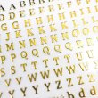 画像4: ネイルシール アルファベット セリフ体 英語 文字【ゴールド】ネイルステッカー ネイルアート セルフネイル デコレーション【1シート入り】きらきらぷんぷん丸 NAS-012 (4)