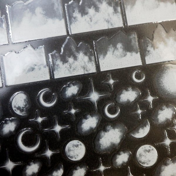 画像3: ネイルシール 月 雲 透け感 半透明【白 ホワイト】 ネイルステッカー ネイルアート セルフネイル デコレーション【1シート入り】きらきらぷんぷん丸 NAS-031 (3)