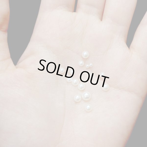 画像6: ネイルパーツ 半円パール【ベージュ】6サイズ 大容量 立体 ネイルアート セット【1.5mm 2mm 2.5mm 3mm 4mm 5mm】きらきらぷんぷん丸 NP-030 (6)