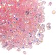 画像1: ネイルパーツ ラインストーン【ピンク】約800粒入り オーロラ デコ【3mm】大容量 推し活 ハンドメイド DIY 手芸 おしゃれ 可愛い きらきらぷんぷん丸 NP-064 (1)