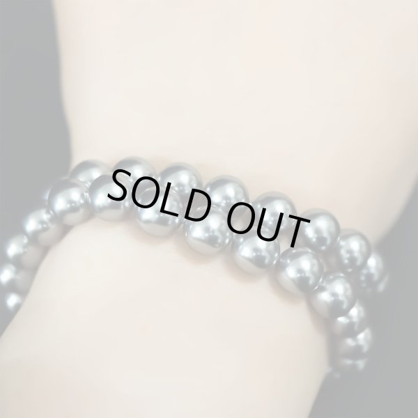 画像5: 【パール グレー】ネックレス・ブレスレット用 ビーズ 一連 8mm 約46粒入り きらきらぷんぷん丸 NS-020 (5)