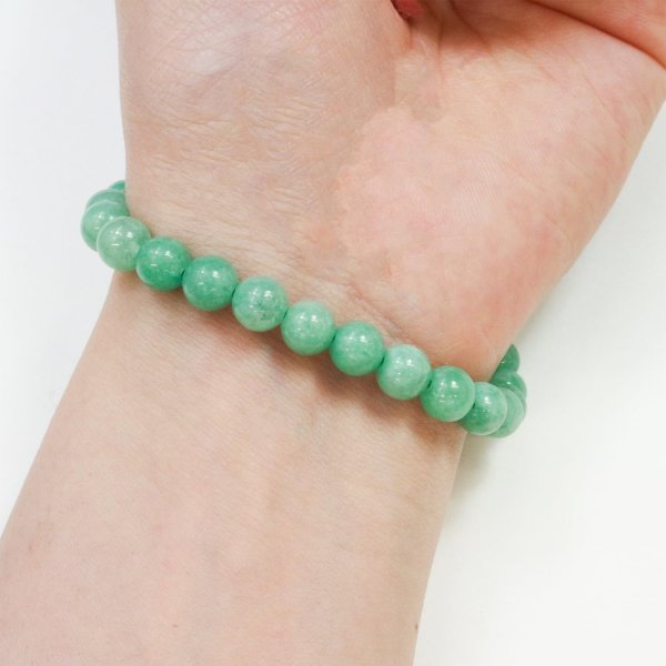 画像6: 【天然石】翡翠 ヒスイ ブレスレット用 ビーズ 一連 6mm【約62粒入り】きらきらぷんぷん丸 NS-046 (6)