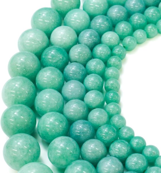 画像7: 【天然石】翡翠 ヒスイ ブレスレット用 ビーズ 一連 6mm【約62粒入り】きらきらぷんぷん丸 NS-046 (7)