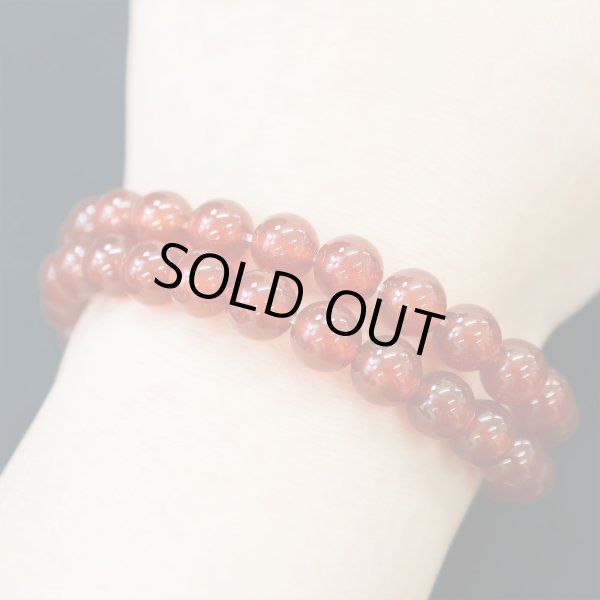 画像6: 【天然石】レッドアゲート（赤メノウ） ブレスレット用 ビーズ 一連 8mm【約47粒入り】瑪瑙 手芸 ハンドメイド アクセサリー パーツ きらきらぷんぷん丸 NS-055 (6)