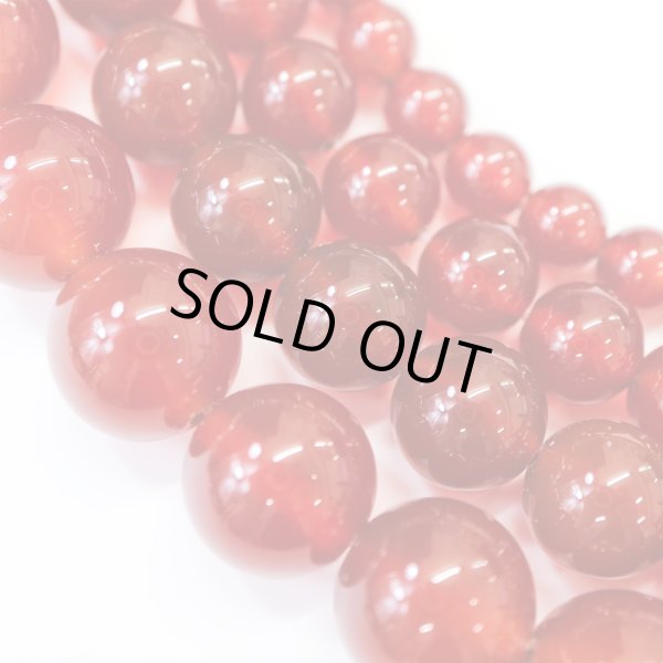 画像7: 【天然石】レッドアゲート（赤メノウ） ブレスレット用 ビーズ 一連 8mm【約47粒入り】瑪瑙 手芸 ハンドメイド アクセサリー パーツ きらきらぷんぷん丸 NS-055 (7)