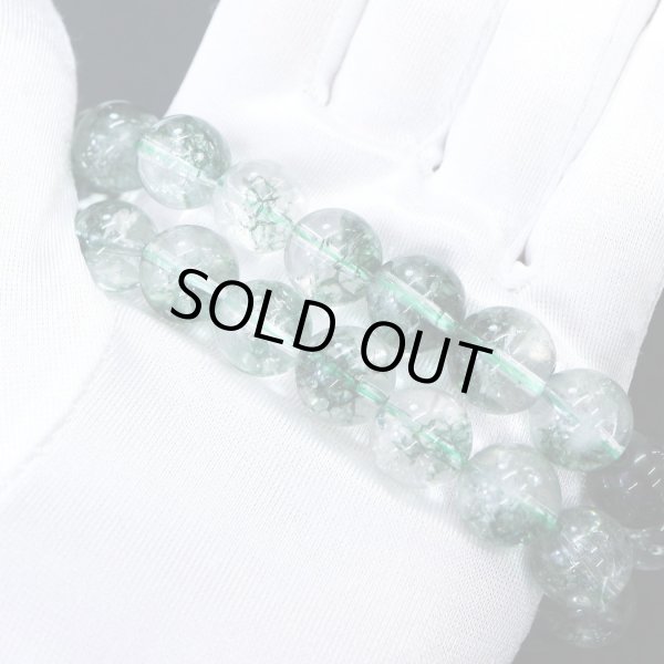 画像5: 【天然石】グリーンファントムクォーツ ビーズ ブレスレット用 一連 12mm【約31粒入り】パワーストーン 手芸 ハンドメイド アクセサリー パーツ きらきらぷんぷん丸 NS-064 (5)