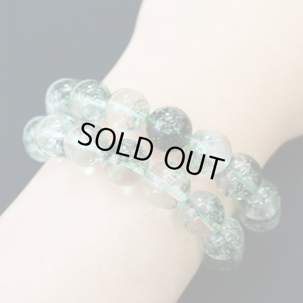 画像6: 【天然石】グリーンファントムクォーツ ビーズ ブレスレット用 一連 12mm【約31粒入り】パワーストーン 手芸 ハンドメイド アクセサリー パーツ きらきらぷんぷん丸 NS-064 (6)