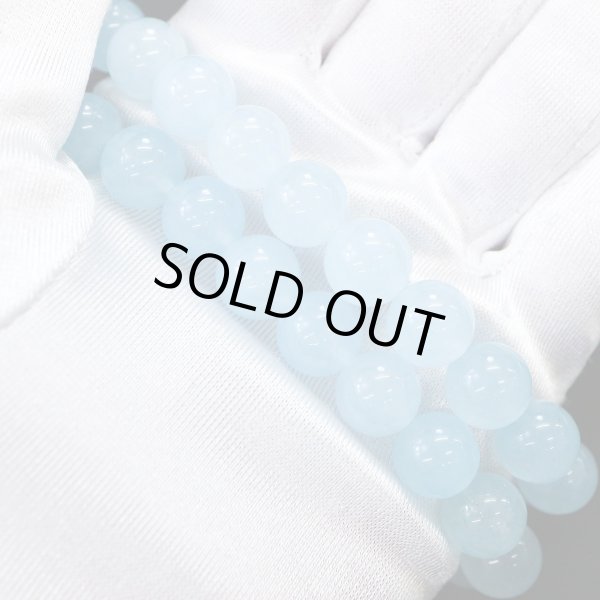 画像5: 【天然石】アクアマリン ブレスレット用 ビーズ 一連 10mm【約38粒入り】パワーストーン 手芸 ハンドメイド アクセサリー パーツ きらきらぷんぷん丸 NS-068 (5)