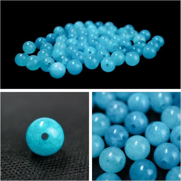 画像7: 【天然石】ブレスレット用 ビーズ 天河石 アマゾナイト 6mm 約60粒 パワーストーン 幸運 希望 癒し 手芸 ハンドメイド アクセサリー NS-073 (7)