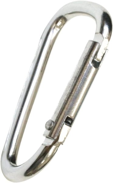 画像4: カラビナ 小型 アルミ【シルバー】銀 5個入り 超軽量 キーリング 鍵 キーホルダー ストラップ きらきらぷんぷん丸 NSKR-005 (4)