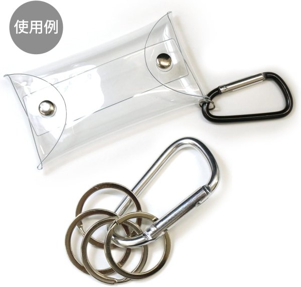 画像6: カラビナ 小型 アルミ【シルバー】銀 5個入り 超軽量 キーリング 鍵 キーホルダー ストラップ きらきらぷんぷん丸 NSKR-005 (6)