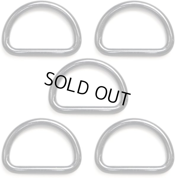 画像1: Dカン 金属【ブラック】黒 ストラップ キーホルダー パーツ 金具 ハンドメイド ナスカン 5個入り【内径2cm】きらきらぷんぷん丸 NSKR-013 (1)