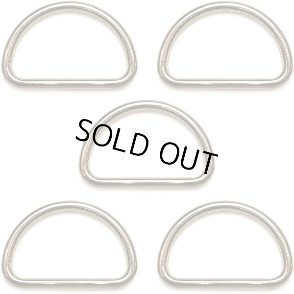 画像1: Dカン 金属【ゴールド】金 ストラップ キーホルダー パーツ 金具 ハンドメイド ナスカン 5個入り【内径3cm】きらきらぷんぷん丸 NSKR-020 (1)