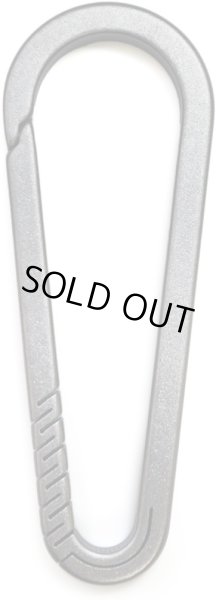 画像1: カラビナ チタン キーホルダー おしゃれ 小型 軽量 銀 シルバー 1.7cmx4.7cm 小さい 車 キーリング 鍵 ストラップ 【Aタイプ】 きらきらぷんぷん丸 NSKR-057 (1)