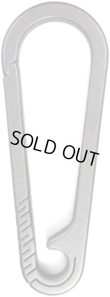 画像1: カラビナ チタン キーホルダー おしゃれ 小型 軽量 銀 シルバー 1.7cmx4.7cm 小さい 車 キーリング 鍵 ストラップ 【Bタイプ】 きらきらぷんぷん丸 NSKR-058 (1)