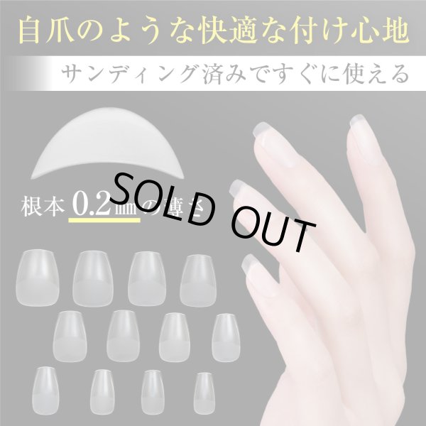 画像3: ネイルチップ ショートバレリーナ 240枚 12サイズ 付け爪 ショート 長さだし クリア 透明 セルフネイル ジェルネイル きらきらぷんぷん丸 NTIP-003 (3)