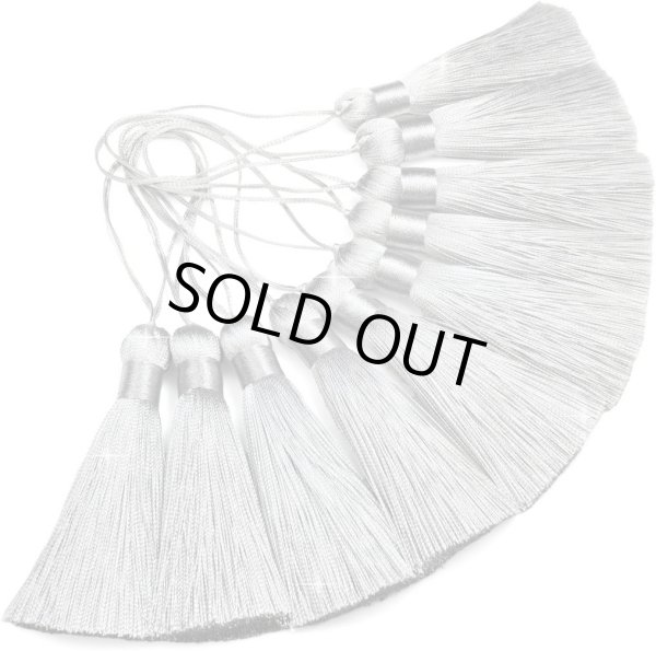 画像1: タッセル チャーム グレー【10本入り】 個包装 手芸 装飾 ハンドメイド アクセサリー パーツ ストラップ きらきらぷんぷん丸 NTSL-003 (1)