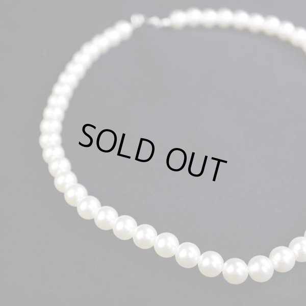 画像5: パールネックレス シンプル 樹脂真珠 レディース フォーマル 長さ約40cm パール直径約8mm 冠婚葬祭 入学式 卒業式 結婚式 きらきらぷんぷん丸 PN-001 (5)