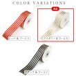 画像4: ストライプリボン ゴールド 【アイボリー】 白 片面 手芸用ブレード 2.5cmx8m 金 箔押し 縞模様 光沢 テープ 飾り ギフト きらきらぷんぷん丸 RBN-024 (4)