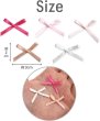 画像2: ミニサテンリボンパーツ 【ピンクセット】 約95個入り 3x2cm 蝶結び 手芸 ハンドメイド パーツ デコレーション きらきらぷんぷん丸 RBN-031 (2)