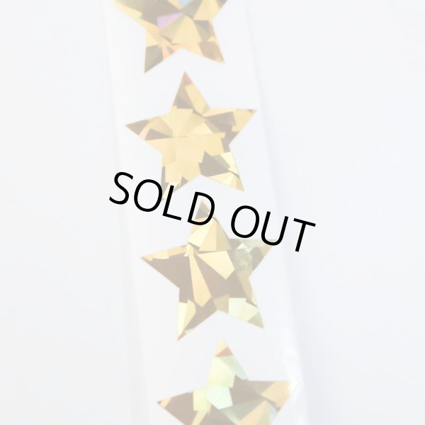 画像4: オーロラロールシール 金 ゴールド 星シール 星 スター ギフトシール ラッピング デコレーション ステッカー キラキラ 〔約500s〕入 シールサイズ約25×25mm 大容量 きらきらぷんぷん丸 RLS-012 (4)