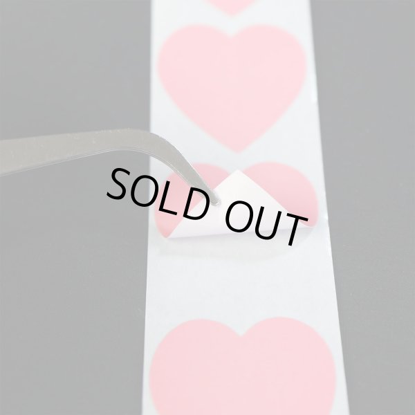 画像5: ロールシール ピンク ハート型 ハートステッカー ギフトシール ラッピング デコレーション 〔約500s〕入 シールサイズ25×25mm 大容量 きらきらぷんぷん丸 RLS-016 (5)