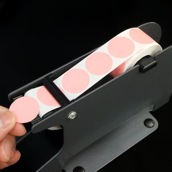 画像6: 丸シール ラベルシール ロールシール ピンク ステッカー ギフトシール ラッピング デコレーション 約500s入り シールサイズ25×25mm カラーラベル ポイントシール 円形 無地 大容量 きらきらぷんぷん丸 RLS-025 (6)