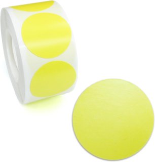 丸シール ラベルシール ロールシール ミックスカラー 8色