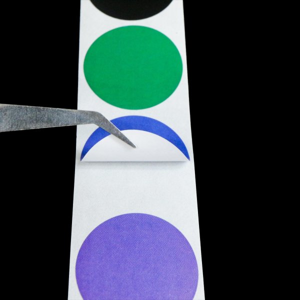 画像5: 丸シール ラベルシール ロールシール ミックスカラー 8色 カラフル ステッカー ギフトシール ラッピング デコレーション 約500枚入り シールサイズ25×25mm カラーラベル ポイントシール 円形 無地 大容量 きらきらぷんぷん丸 RLS-028 (5)