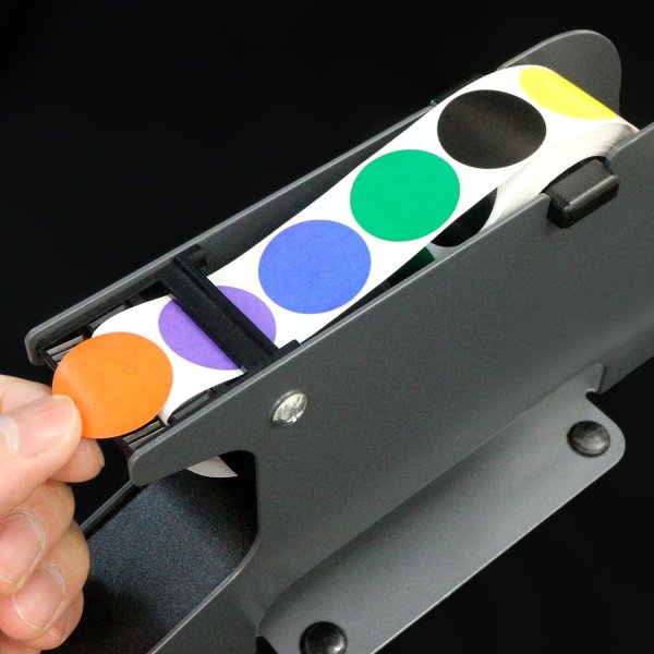 画像6: 丸シール ラベルシール ロールシール ミックスカラー 8色 カラフル ステッカー ギフトシール ラッピング デコレーション 約500枚入り シールサイズ25×25mm カラーラベル ポイントシール 円形 無地 大容量 きらきらぷんぷん丸 RLS-028 (6)