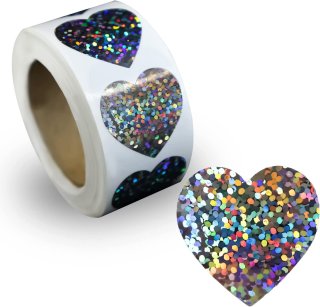 ホログラムロールシール】星 〔約500s〕入 シールサイズ約25×25mm 大