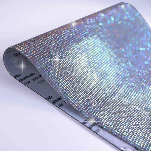 画像6: ラインストーンシール 粘着あり デコレーション スマホ シート ステッカー A4大きめサイズ 【オーロラ】1シート 240x400mm きらきらぷんぷん丸 S002 (6)