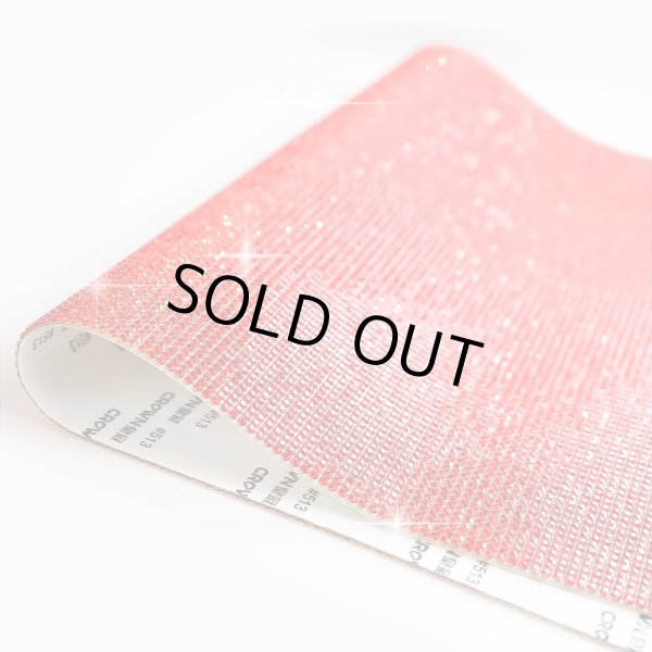 画像6: ラインストーンシール 粘着あり デコレーション スマホ シート ステッカー A4大きめサイズ 【レッド】1シート 240x400mm きらきらぷんぷん丸 S008 (6)