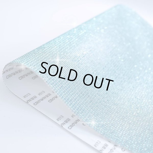 画像6: ラインストーンシール 粘着あり デコレーション スマホ シート ステッカー A4大きめサイズ 【アクアマリン】1シート 240x400mm きらきらぷんぷん丸 S015 (6)