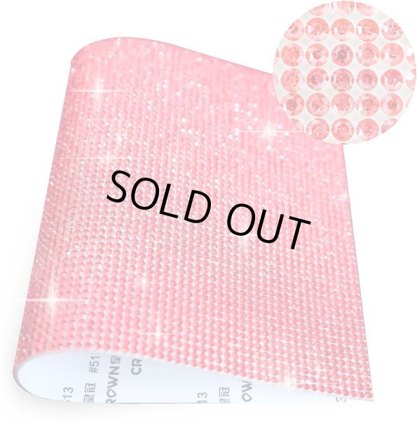 画像4: ラインストーンシール 粘着あり デコレーション スマホ シート ステッカー 大きめスマホサイズ【レッド】1シート 120x200mm きらきらぷんぷん丸 S023 (4)