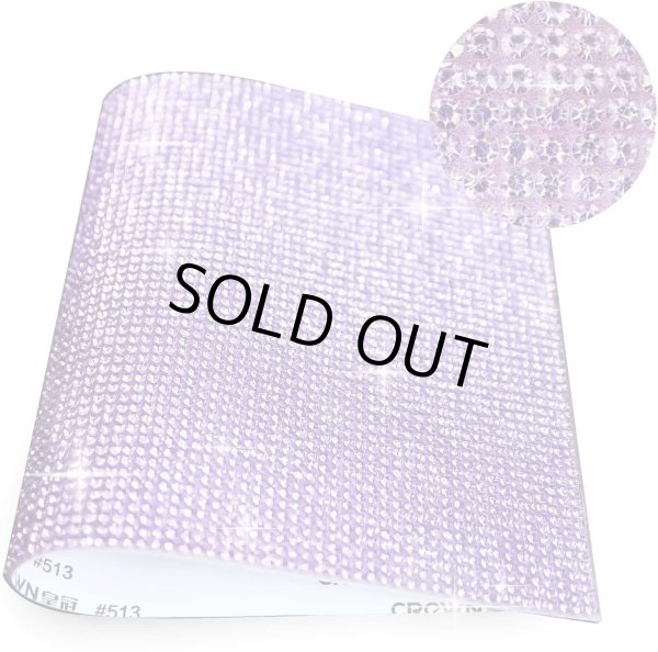 画像4: ラインストーンシール 粘着あり デコレーション スマホ シート ステッカー 大きめスマホサイズ【バイオレット】1シート 120x200mm きらきらぷんぷん丸 S030 (4)