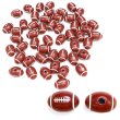 画像1: スポーツボールビーズ 【ラグビーボール】18.5x12.8mm 50個入り 手芸用品 ハンドメイド 材料 アクセサリー パーツ ブレスレット きらきらぷんぷん丸 SBB-002 (1)